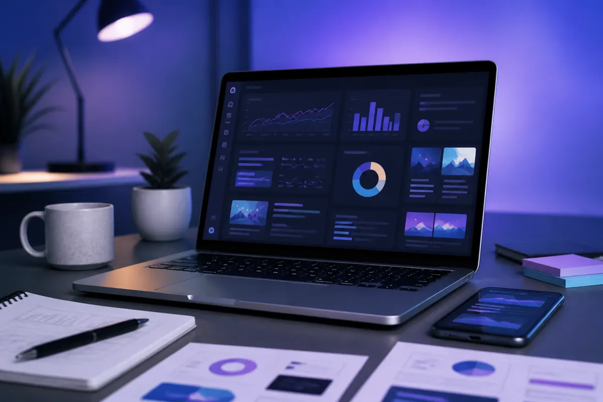 Panel de analítica utilizado para medir posicionamiento SEO y conversiones